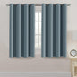 H.VERSAILTEX 100% Blackout Curtains for Bedroom Black Out Curtains 96 inch Thermal Insulated Long Blackout Curtains for Living Room, Energy Saving Curtains for Patio Door Grommet (1 Panel, Jet Black)