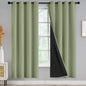 Yakamok Emerald Green Blackout Curtains 84 inches for Living Room, 52" Wide