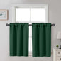 Gwine Black Tier Curtains 24 Inch Long 2 Panels for Kitchen
