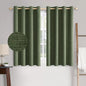 MIULEE 100% Blackout Linen Curtains for Bedroom 52x84 Inches Natural Beige