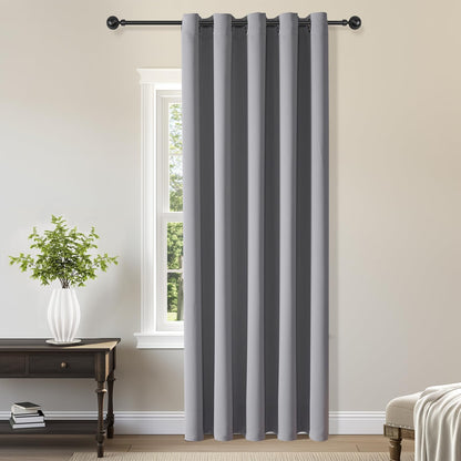 ChrisDowa Blackout Curtains Door Curtain for Doorway Privacy Closet Drapes