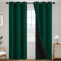 SimpleHome Cream 100% Blackout Curtains Room Darkening Living Room 84 Inch