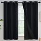 Yakamok Emerald Green Blackout Curtains 84 inches for Living Room, 52" Wide