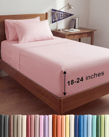 CGK Extra Deep King Sheet Set - 6pc Cooling Sheets - White