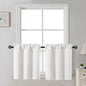 Gwine Black Tier Curtains 24 Inch Long 2 Panels for Kitchen