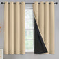 Yakamok Emerald Green Blackout Curtains 84 inches for Living Room, 52" Wide