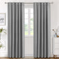 H.VERSAILTEX Blackout Curtains Thermal Insulated Window Treatment Panels Room Darkening Blackout Drapes for Living Room Back Tab/Rod Pocket Bedroom Draperies, 52 x 84 Inch, Light Sage, 2 Panels