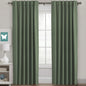 H.VERSAILTEX Blackout Curtains Thermal Insulated Window Treatment Panels Room Darkening Blackout Drapes for Living Room Back Tab/Rod Pocket Bedroom Draperies, 52 x 84 Inch, Light Sage, 2 Panels