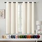 MIULEE Blackout Curtains for Bedroom 2 Panels 40 x 63 Inch Long Black