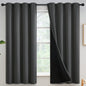 Yakamok Emerald Green Blackout Curtains 84 inches for Living Room, 52" Wide