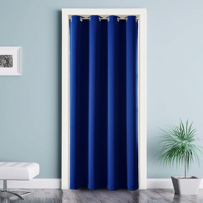 ChrisDowa Blackout Curtains Door Curtain for Doorway Privacy Closet Drapes