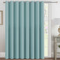 H.VERSAILTEX 100% Blackout Curtains for Bedroom Black Out Curtains 96 inch Thermal Insulated Long Blackout Curtains for Living Room, Energy Saving Curtains for Patio Door Grommet (1 Panel, Jet Black)