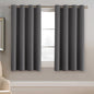 H.VERSAILTEX 100% Blackout Curtains for Bedroom Black Out Curtains 96 inch Thermal Insulated Long Blackout Curtains for Living Room, Energy Saving Curtains for Patio Door Grommet (1 Panel, Jet Black)
