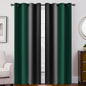 SimpleHome Ombre Black to Grey White Curtains for Living Room 52Wx84L