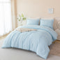 PERFEMET 5 Pieces Lavender Purple Comforter Set Twin Girls Pom Bedding Sets