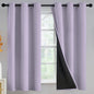 Yakamok Emerald Green Blackout Curtains 84 inches for Living Room, 52" Wide