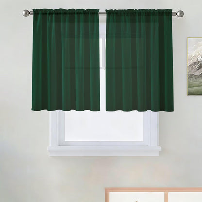 SpaceDresser Sheer Voile Curtains for Living Room 84 Inch Long 2 Panels
