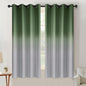 SimpleHome Ombre Black to Grey White Curtains for Living Room 52Wx84L