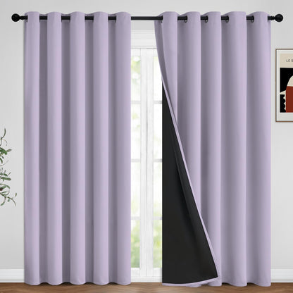 Yakamok Emerald Green Blackout Curtains 84 inches for Living Room, 52" Wide