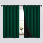 Yakamok Emerald Green Blackout Curtains 84 inches for Living Room, 52" Wide