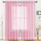 SpaceDresser Sheer Voile Curtains for Living Room 84 Inch Long 2 Panels