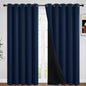 Yakamok Emerald Green Blackout Curtains 84 inches for Living Room, 52" Wide