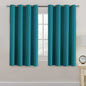 H.VERSAILTEX 100% Blackout Curtains for Bedroom Black Out Curtains 96 inch Thermal Insulated Long Blackout Curtains for Living Room, Energy Saving Curtains for Patio Door Grommet (1 Panel, Jet Black)