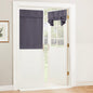 RYB HOME Blackout French Door Curtain, No Drill, W26 x L69, Black, 1 Panel
