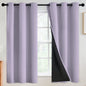 SimpleHome Cream 100% Blackout Curtains Room Darkening Living Room 84 Inch