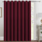 H.VERSAILTEX 100% Blackout Curtains for Bedroom Black Out Curtains 96 inch Thermal Insulated Long Blackout Curtains for Living Room, Energy Saving Curtains for Patio Door Grommet (1 Panel, Jet Black)