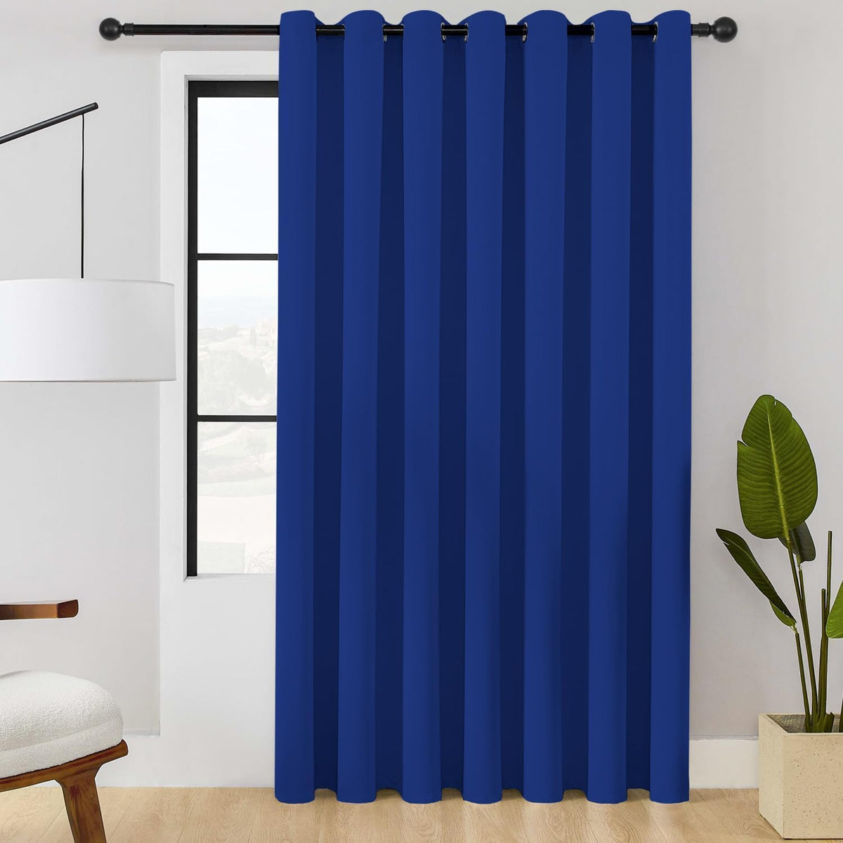 ChrisDowa Blackout Curtains Door Curtain for Doorway Privacy Closet Drapes