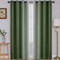 SimpleHome Ombre Black to Grey White Curtains for Living Room 52Wx84L