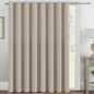 H.VERSAILTEX 100% Blackout Curtains for Bedroom Black Out Curtains 96 inch Thermal Insulated Long Blackout Curtains for Living Room, Energy Saving Curtains for Patio Door Grommet (1 Panel, Jet Black)