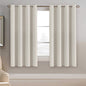 H.VERSAILTEX 100% Blackout Curtains for Bedroom Black Out Curtains 96 inch Thermal Insulated Long Blackout Curtains for Living Room, Energy Saving Curtains for Patio Door Grommet (1 Panel, Jet Black)