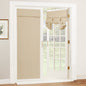 RYB HOME Blackout French Door Curtain, No Drill, W26 x L69, Black, 1 Panel