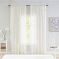 ALIGOGO Short White Lace Kitchen Curtains 36 Length 2 Panels W26 x L36 Inch