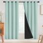 SimpleHome Cream 100% Blackout Curtains Room Darkening Living Room 84 Inch