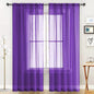SpaceDresser Sheer Voile Curtains for Living Room 84 Inch Long 2 Panels