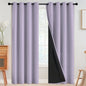 SimpleHome Cream 100% Blackout Curtains Room Darkening Living Room 84 Inch