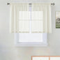 SpaceDresser Sheer Voile Curtains for Living Room 84 Inch Long 2 Panels