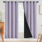 SimpleHome Cream 100% Blackout Curtains Room Darkening Living Room 84 Inch
