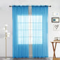 SpaceDresser Sheer Voile Curtains for Living Room 84 Inch Long 2 Panels