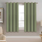 H.VERSAILTEX 100% Blackout Curtains for Bedroom Black Out Curtains 96 inch Thermal Insulated Long Blackout Curtains for Living Room, Energy Saving Curtains for Patio Door Grommet (1 Panel, Jet Black)