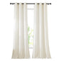 NICETOWN Semi Sheer Linen Ivory Curtains for Bedroom, W52xL84, 2 Panels