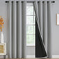 Yakamok Emerald Green Blackout Curtains 84 inches for Living Room, 52" Wide