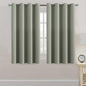 H.VERSAILTEX 100% Blackout Curtains for Bedroom Black Out Curtains 96 inch Thermal Insulated Long Blackout Curtains for Living Room, Energy Saving Curtains for Patio Door Grommet (1 Panel, Jet Black)