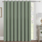 H.VERSAILTEX 100% Blackout Curtains for Bedroom Black Out Curtains 96 inch Thermal Insulated Long Blackout Curtains for Living Room, Energy Saving Curtains for Patio Door Grommet (1 Panel, Jet Black)