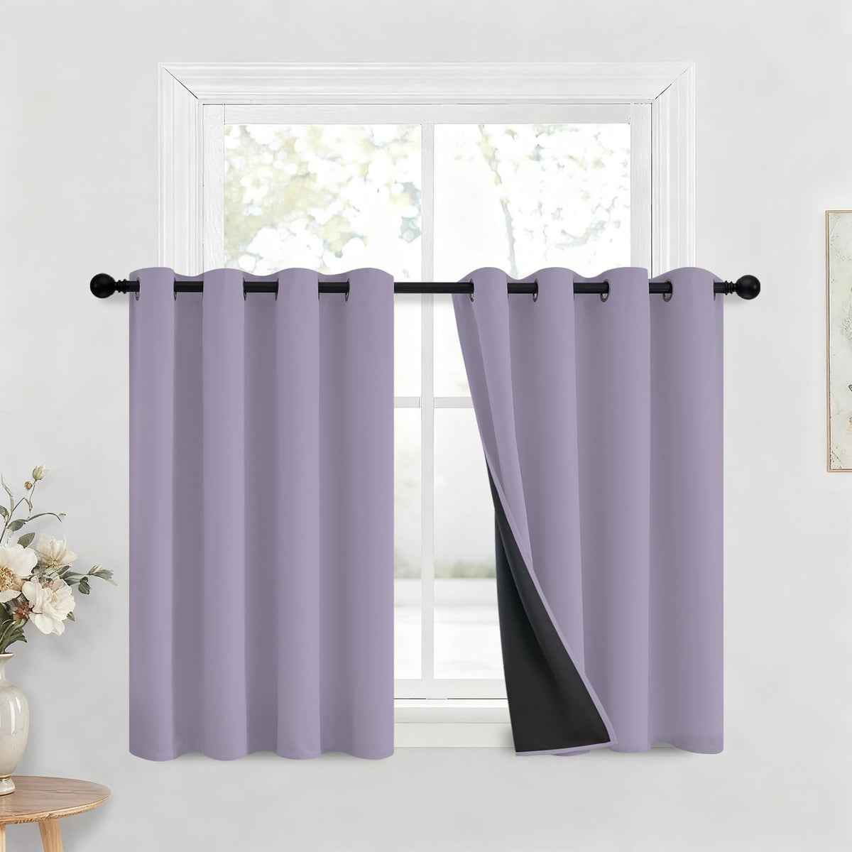 Yakamok Emerald Green Blackout Curtains 84 inches for Living Room, 52" Wide