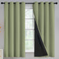Yakamok Emerald Green Blackout Curtains 84 inches for Living Room, 52" Wide