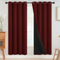 SimpleHome Cream 100% Blackout Curtains Room Darkening Living Room 84 Inch